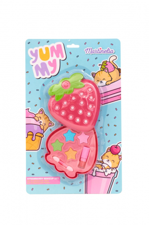 Jocuri si articole copii - Martinelia Yummy Set Machiaj în Forma de Căpșuni