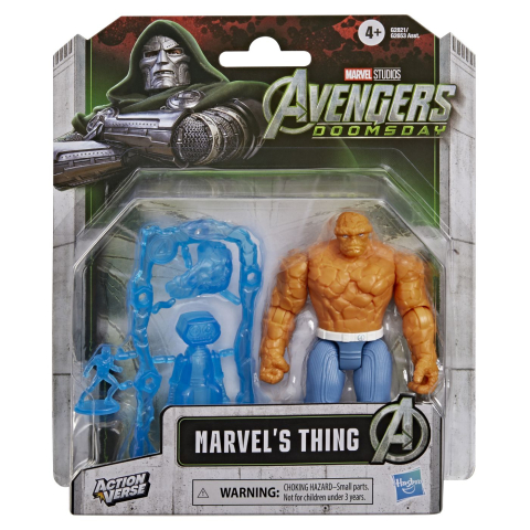 Jocuri si articole copii - MARVEL AVENGERS DOOMSDAY ACTION VERSE SET FIGURINA THE THING SI ACCESORII