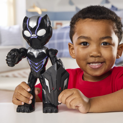 MARVEL IRON MAN SI PRIETENII SAI UIMITORI FIGURINA BLACK PANTHER 22CM [5]
