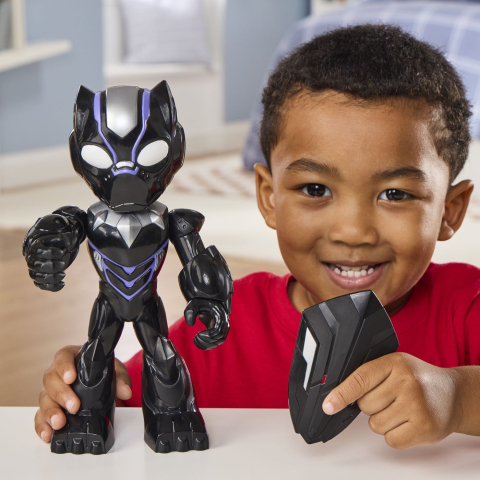 MARVEL IRON MAN SI PRIETENII SAI UIMITORI FIGURINA BLACK PANTHER 22CM [4]
