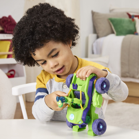 MARVEL IRON MAN SI PRIETENII SAI UIMITORI SET VEHICUL 2 IN 1 SI FIGURINA IRON HULK [3]