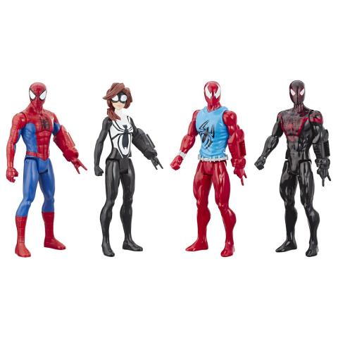 MARVEL SPIDER MAN TITAN HERO SERIES SET 4 FIGURINE [1]