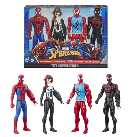 MARVEL SPIDER MAN TITAN HERO SERIES SET 4 FIGURINE [2]