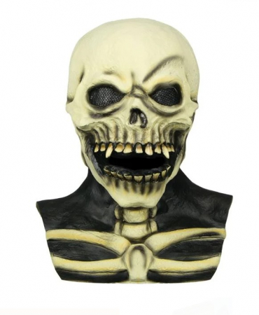 Articole Halloween - Masca Craniu cu guler din latex