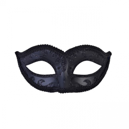 Articole Halloween - Masca Halloween fancy glitter,negru
