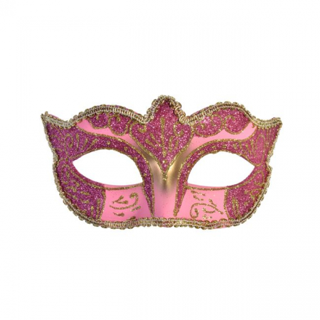 Costume copii - Masca Halloween cu Sclipici Roz
