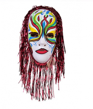 Masca Halloween pictata cu franjuri [2]