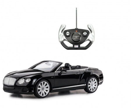 Jocuri de Rol - Masina cu telecomanda bentley continetal gt negru cu scara 1 la 12