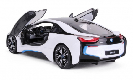 Masina cu telecomanda bmw i8 alb scara 1 la 14 [2]