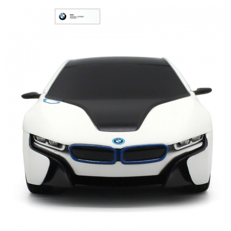 Mașină cu Telecomandă BMW i8 Albă, Scara 1:24  [6]