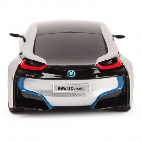 Mașină cu Telecomandă BMW i8 Argintie, Scara 1:24 [4]
