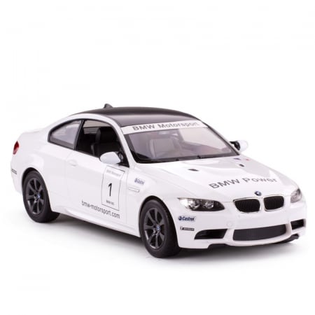 Masina cu telecomanda bmw m3 alb cu scara 1 la 14 [3]