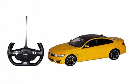 Masinute si vehicule cu telecomanda - Masina cu telecomanda bmw m4 galben cu scara 1 la 14