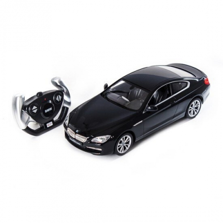 Masinute si vehicule cu telecomanda - MASINA CU TELECOMANDA BMW SERIA 6 NEGRU CU SCARA 1 LA 14