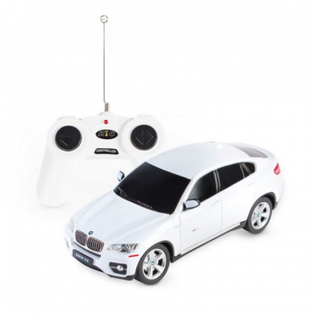 Masinute si vehicule cu telecomanda - Mașină cu Telecomandă BMW X6 Alb, Scara 1:24 