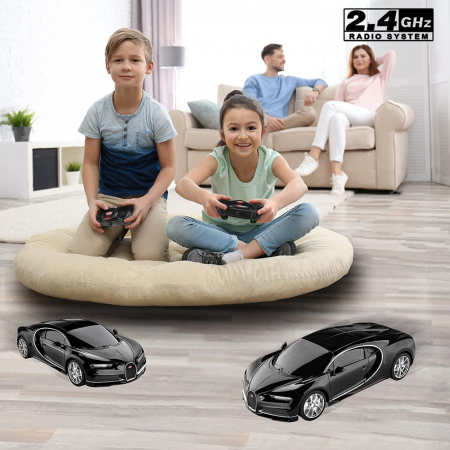 Mașină cu Telecomandă Bugatti Chiron Negru, Scara 1:24 [2]