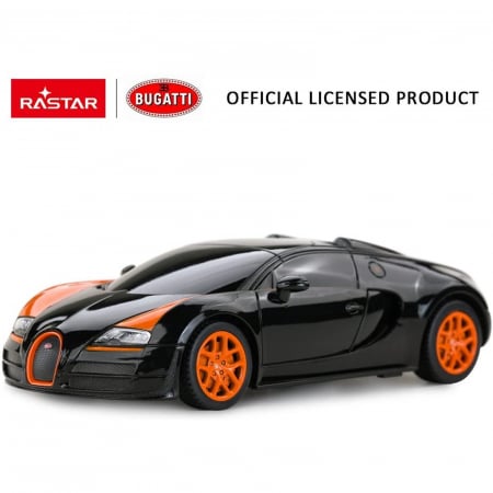Mașină cu Telecomandă Bugatti Grand Sport Vitesse Negru, Scara 1:18 [2]