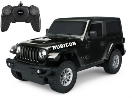 Mașină cu Telecomandă Jeep Wrangler JL Negru, Scara 1:24 [6]
