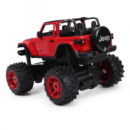 Mașină cu Telecomandă Jeep Wrangler JL Roșu [3]