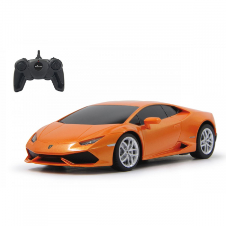 Masinute si vehicule cu telecomanda - Mașină cu Telecomandă Lamborghini Huracan LP610-4 Portocaliu, Scara 1:24