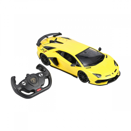 Masina cu telecomanda lamorghini aventador svj galben scara 1 la 14 [1]