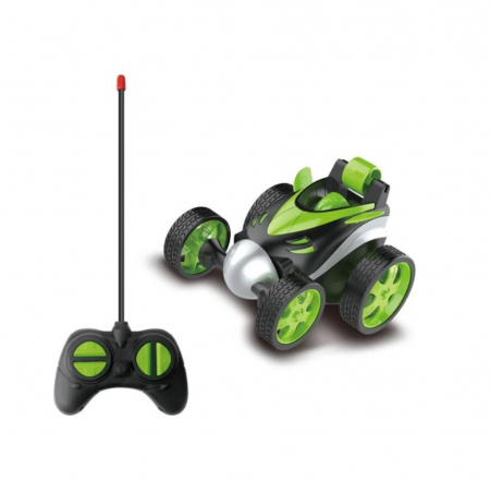 Masinute si vehicule cu telecomanda - Masina cu telecomanda, lumini și rotație 360 °, Negru-Verde