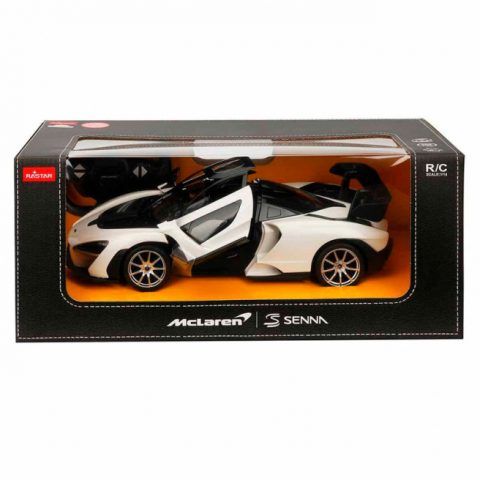 Jocuri si articole copii - MASINA CU TELECOMANDA MCLAREN SENNA ALB SCARA 1 LA 14