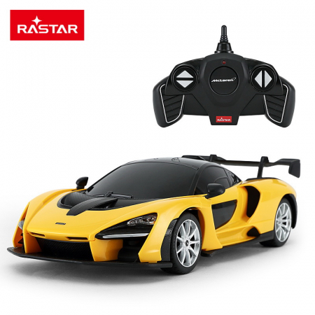 Masinute si vehicule cu telecomanda - Mașină cu Telecomandă McLaren Senna Galben, Scara 1:18 