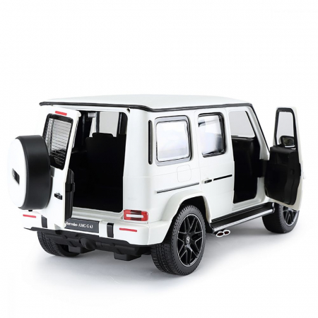 Mașină cu Telecomandă Mercedes-Benz G63 Alb, Scara 1:24 [2]