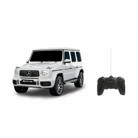 Masinute si vehicule cu telecomanda - Mașină cu Telecomandă Mercedes-Benz G63 Alb, Scara 1:24