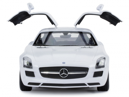 Masina cu telecomanda mercedes-benz sls alb scara 1 la 14 [7]