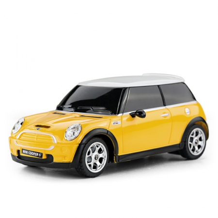 Mașină cu Telecomandă Mini Cooper Galbenă, Scara 1:24 [2]