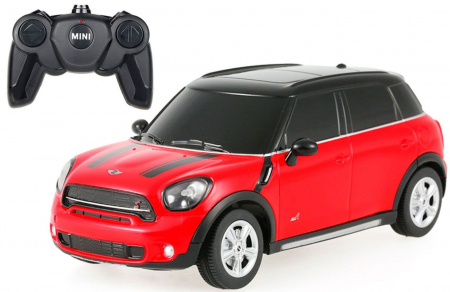 Masinute si vehicule cu telecomanda - Mașină cu Telecomandă Mini Cooper S Countryman Roșu, Scara 1:24