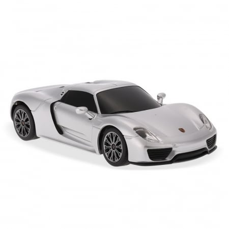 Mașină cu Telecomandă Porsche 918 Spyder Argintiu, Scara 1:24  [2]