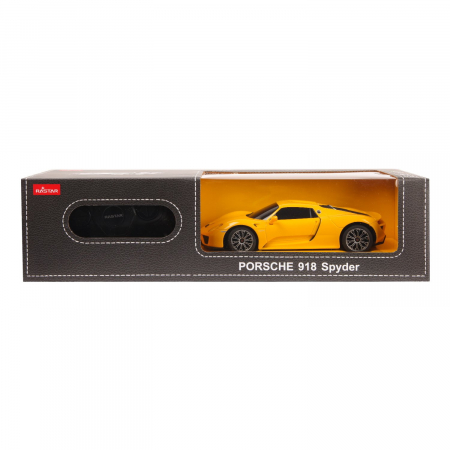 Mașină cu Telecomandă Porsche 918 Spyder Galben, Scara 1:24 [1]