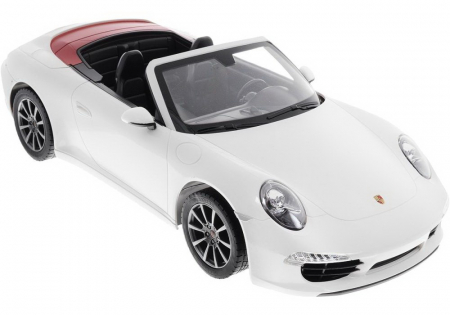 Mașină cu Telecomandă Porsche Carrera S Alb, Scara 1:12  [6]