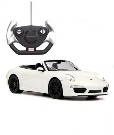 Mașină cu Telecomandă Porsche Carrera S Alb, Scara 1:12  [7]