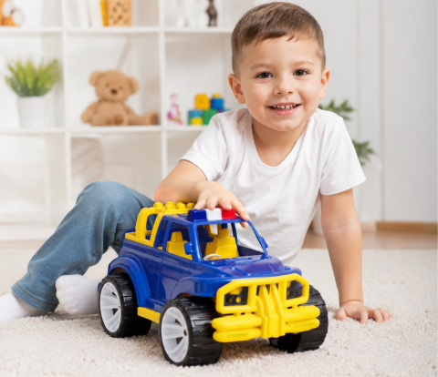 MASINA JEEP OFF ROADER ALBASTRU INCHIS 39CM [4]