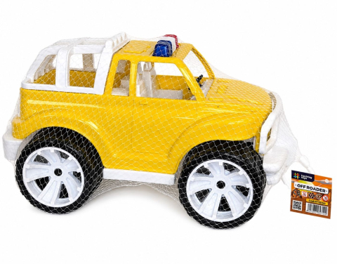 Jocuri si articole copii - MASINA JEEP OFF ROADER GALBEN 39CM