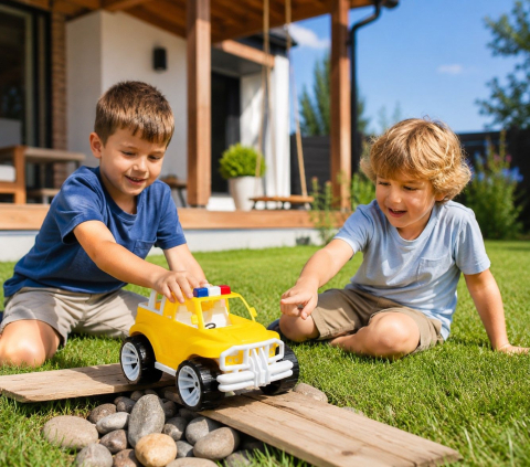 MASINA JEEP OFF ROADER GALBEN 39CM [2]