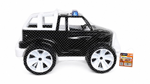 Jocuri si articole copii - MASINA JEEP OFF ROADER NEGRU ALB 39CM
