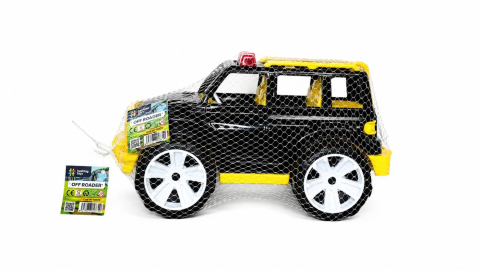 Jocuri si articole copii - MASINA JEEP OFF ROADER NEGRU GALBEN 32CM