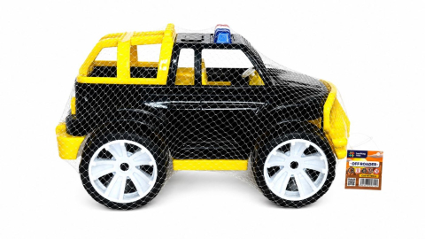 Jocuri si articole copii - MASINA JEEP OFF ROADER NEGRU GALBEN 39CM