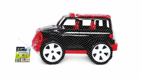Jocuri si articole copii - MASINA JEEP OFF ROADER NEGRU ROSU 32CM