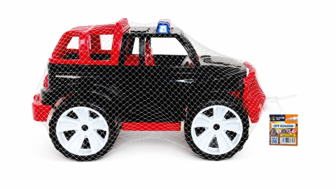 Jocuri si articole copii - MASINA JEEP OFF ROADER NEGRU ROSU 39CM