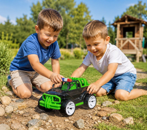 MASINA JEEP OFF ROADER NEGRU VERDE 39CM [3]
