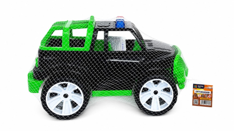 Jocuri si articole copii - MASINA JEEP OFF ROADER NEGRU VERDE 39CM