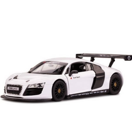 Mașinuță Metalică Audi R8 Alb, Scara 1:24  [7]