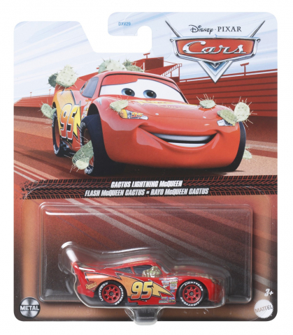 Jocuri si articole copii - MASINUTA METALICA CARS3 PERSONAJUL FULGER MCQUEEN CACTUS