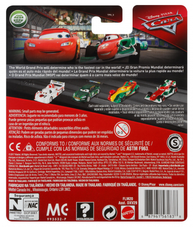 Mașinuța Metalică Cars3 Personajul Fulger McQueen cu Roți de Curse [6]
